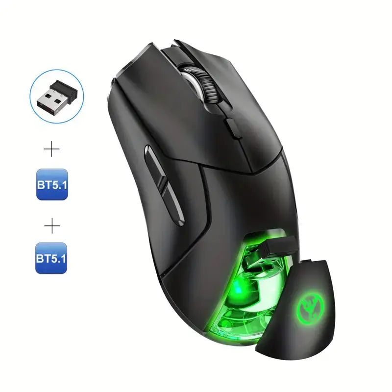 HXSJ 2.4G Wireless Mute Game Mouse with 4000DPI