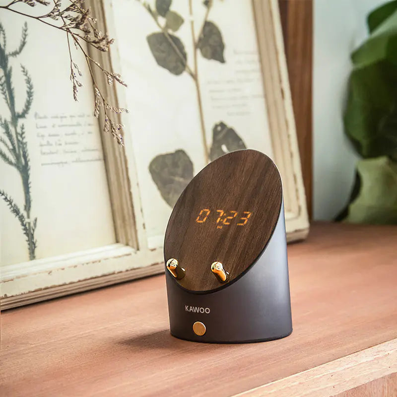 Mini Bluetooth Speaker and Phone Stand with Alarm Clock