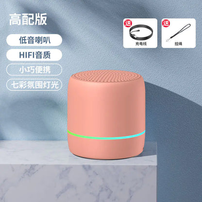 Portable Bluetooth Speaker with AI Voice and Lights