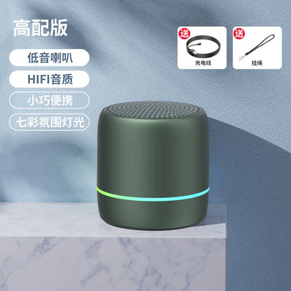 Portable Bluetooth Speaker with AI Voice and Lights